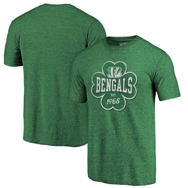 Cincinnati Bengals NFL Pro Line by Fanatics Branded Kelly Green Emerald Isle Tri Blend T-Shirt,We sell and wholesale Cincinnati Bengals NFL Pro Line by Fanatics Branded Kelly Green Emerald Isle Tri Blend T-Shirt on line form chian!